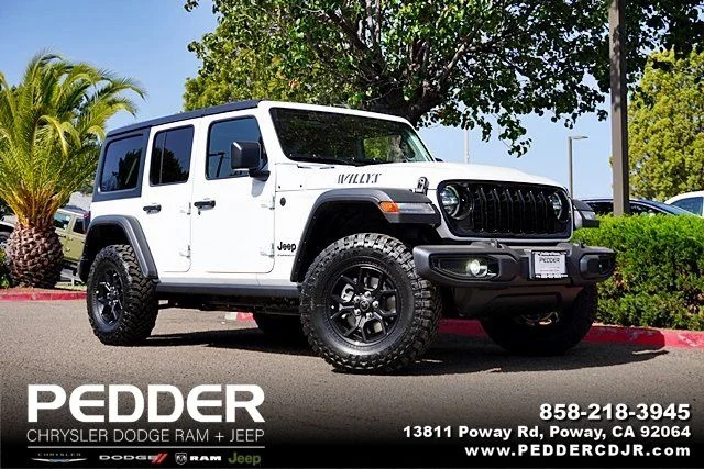 New 2026 Bright White Clear-Coat Exterior Paint Jeep Willys image 1