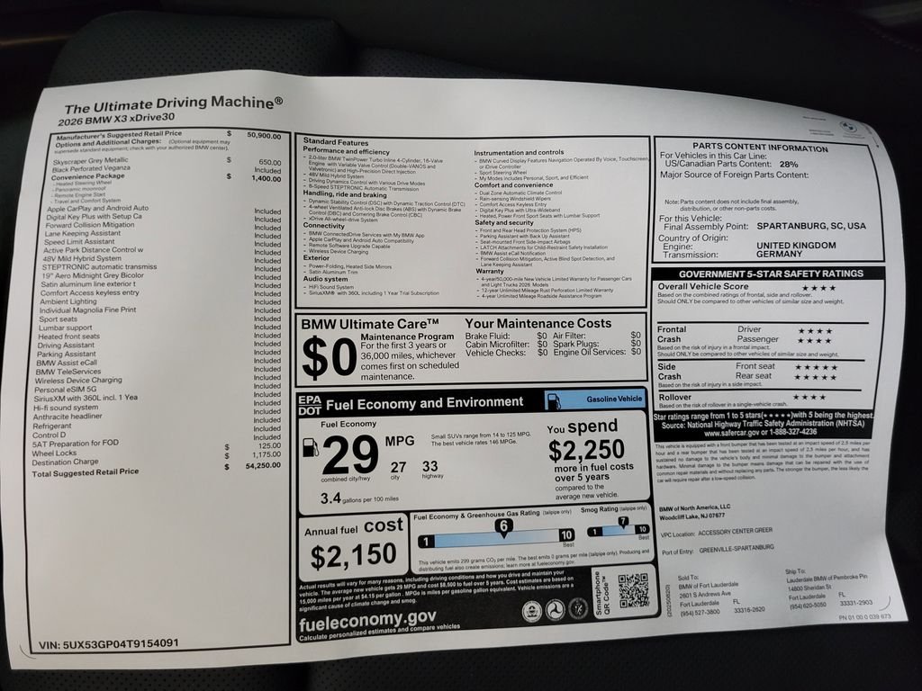Certified Used 2026 Skyscraper Grey Metallic BMW 30 xDrive image 14