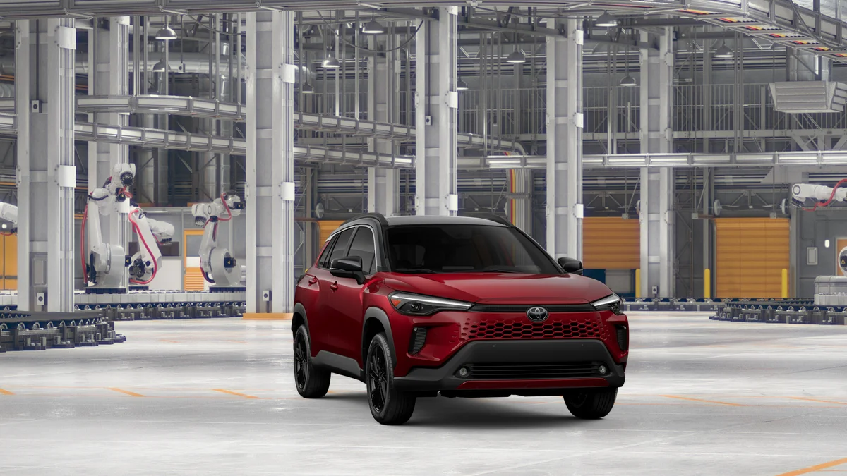 New 2026 Soul Red Crystal  with Jet Black roof Toyota Hybrid XSE image 24