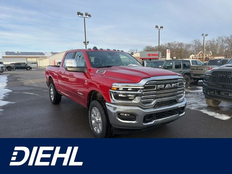 New 2026 Molten Red Pearl-Coat Exterior Paint RAM Laramie image 1