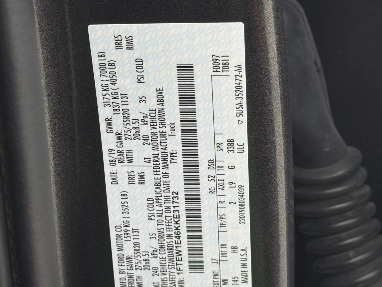 Used 2019 Magnetic Ford Lariat image 36