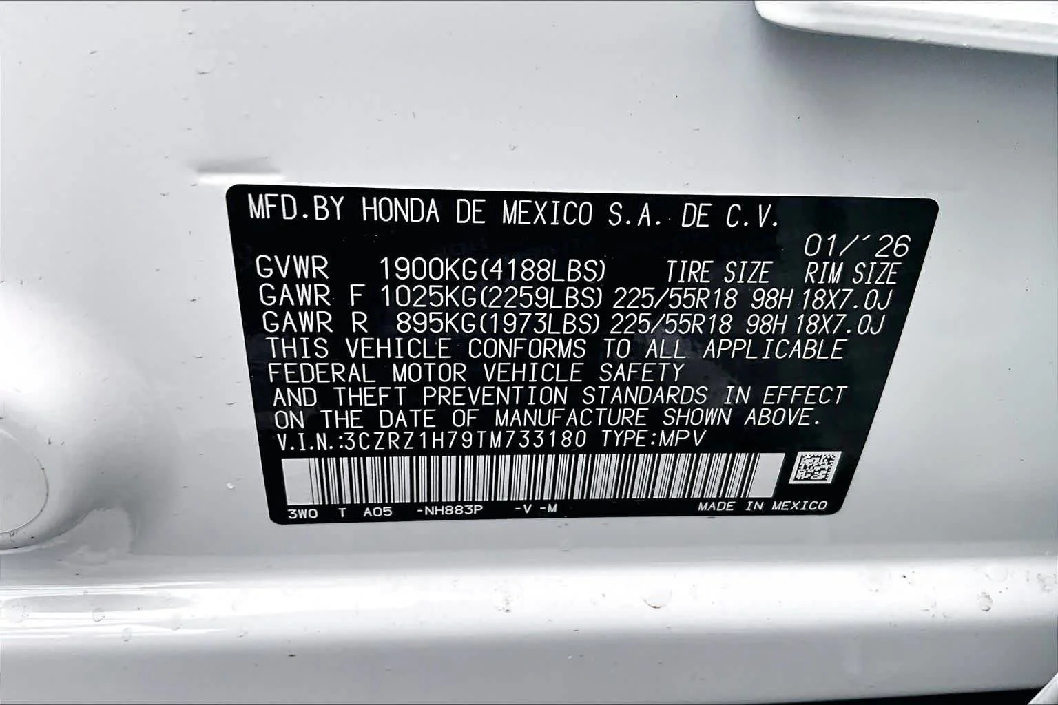 2026 Honda HR-V EX-L - Photo 14