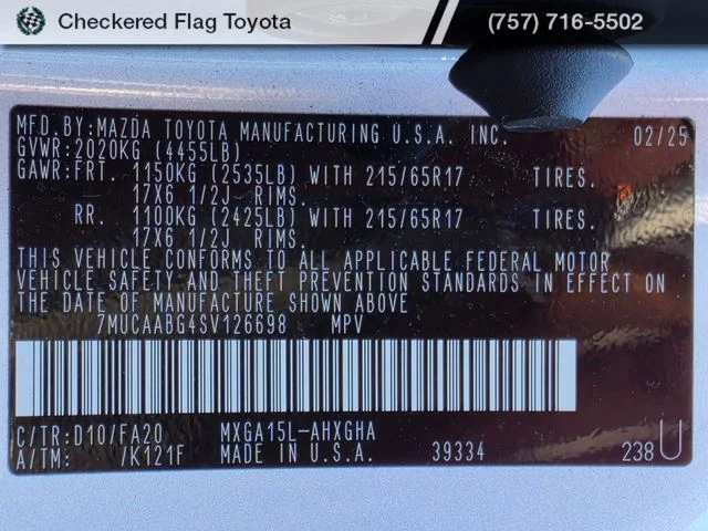 Certified Used 2025 Sonic Silver Toyota LE image 23