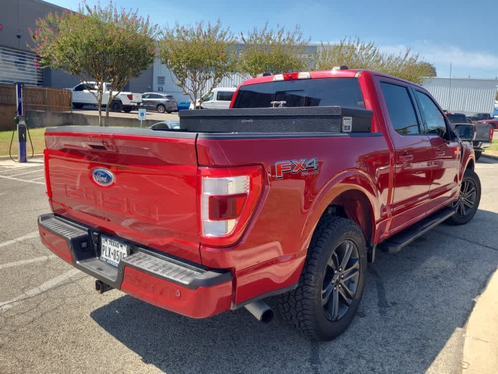 Used 2021 Rapid Red Metallic Tinted Clearcoat Ford LARIAT image 3