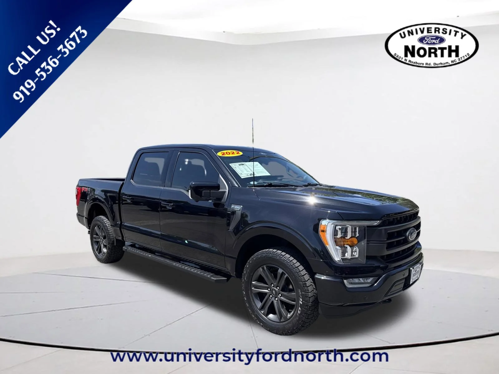 Used 2022 Agate Black Metallic Ford LARIAT image 1
