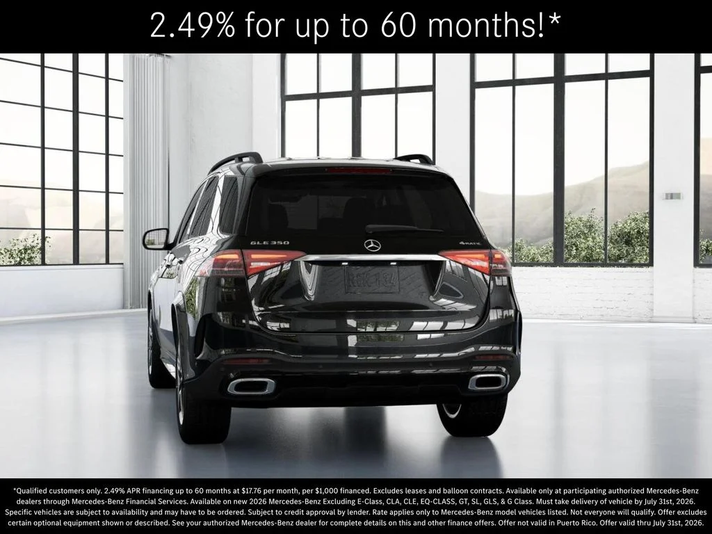 New 2026 Obsidian Black Metallic Mercedes-Benz GLE 350 image 26