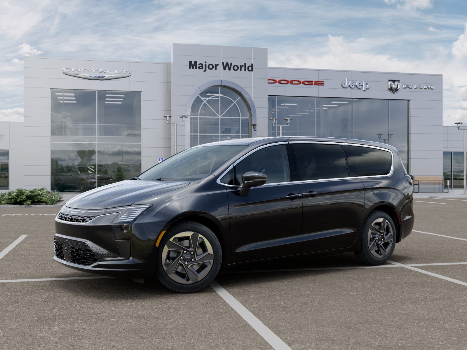 New 2027 Diamond Black Crystal Pearl-Coat Exterior Paint Chrysler Limited image 2