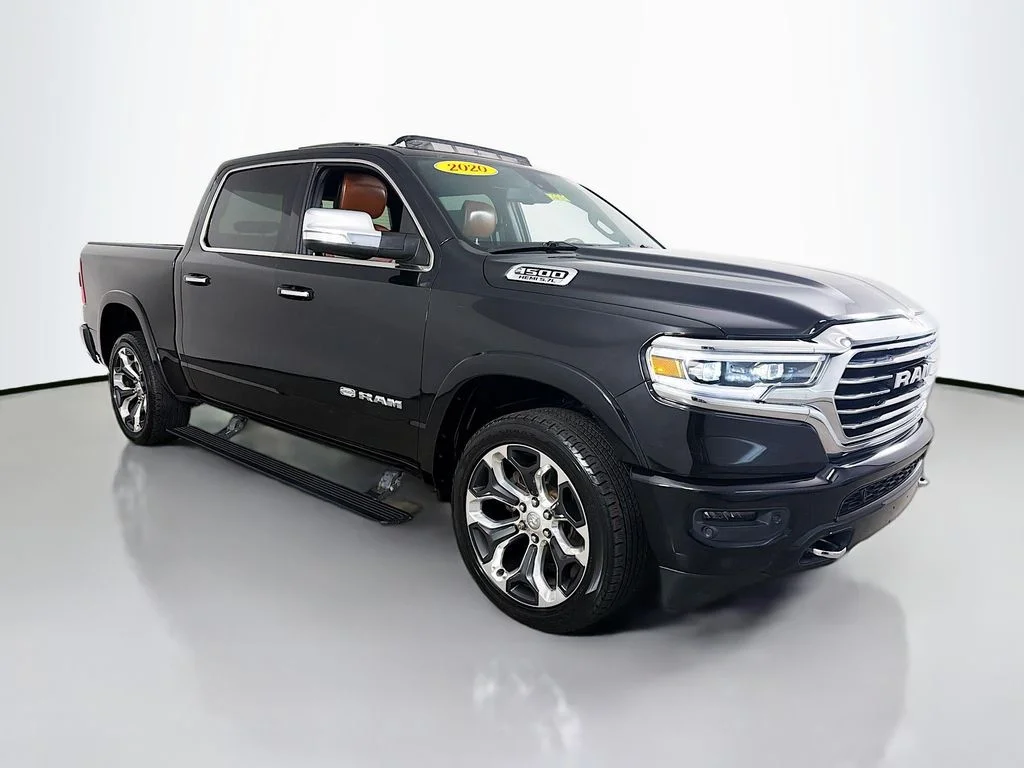 Used 2020 Diamond Black Crystal Pearlcoat Ram Longhorn image 1