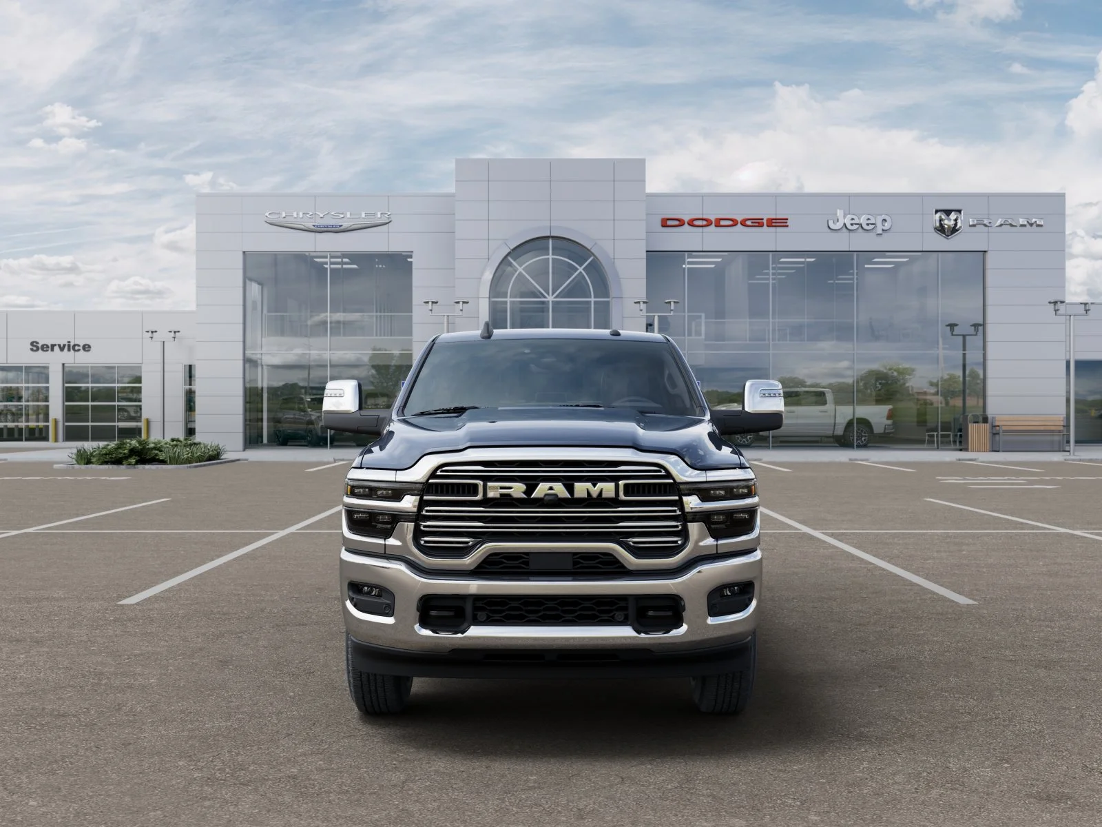 New 2025 Forged Blue Metallic Exterior Paint RAM Laramie image 32