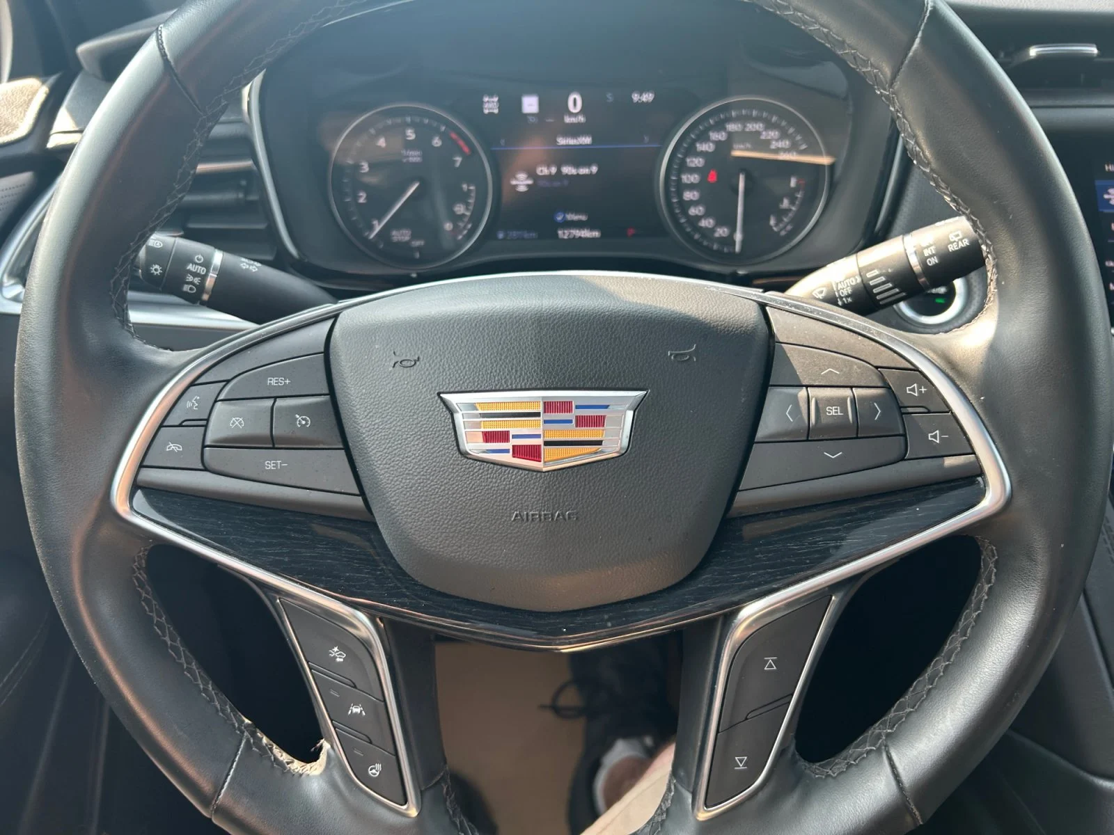 Certified Used 2025 STELLAR BLACK METALLIC Cadillac AWD Premium Luxury Leather Sunroof Nav image 23