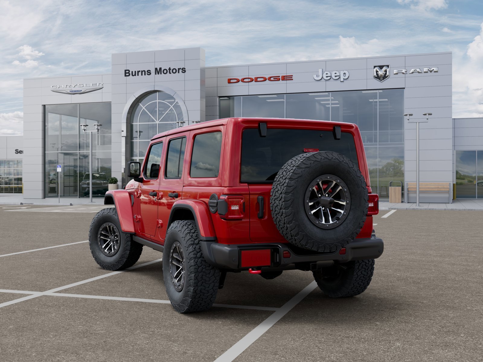 New 2026 Firecracker Red Clear-Coat Exterior Paint Jeep Rubicon X 4-Door image 3