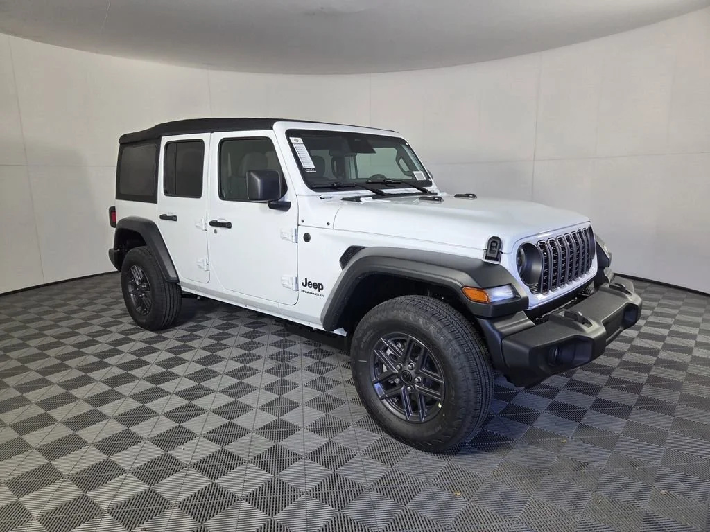 New 2026 Bright White Clear-Coat Exterior Paint Jeep Sport S image 2