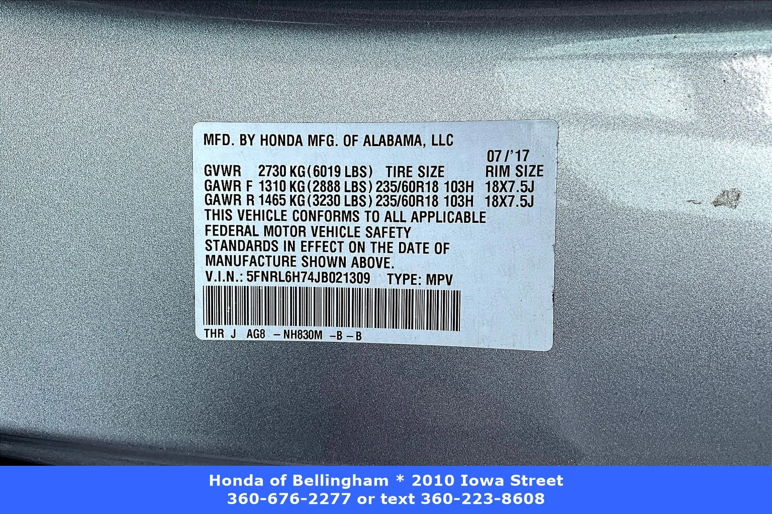 Used 2018 Lunar Silver Metallic Honda EX-L image 17