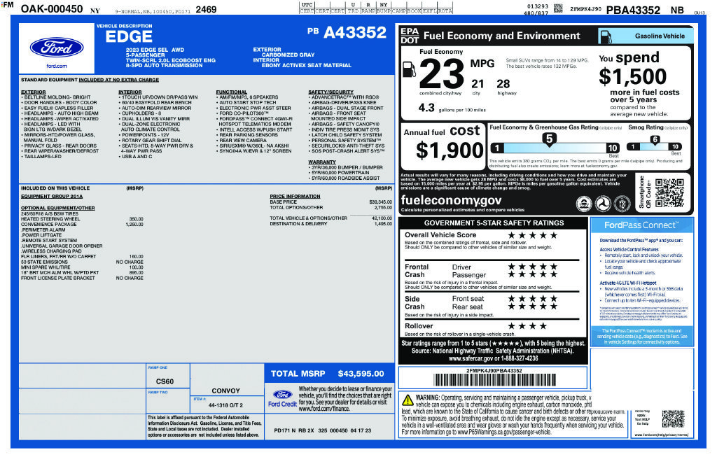 Used 2023 Gray Ford SEL image 10