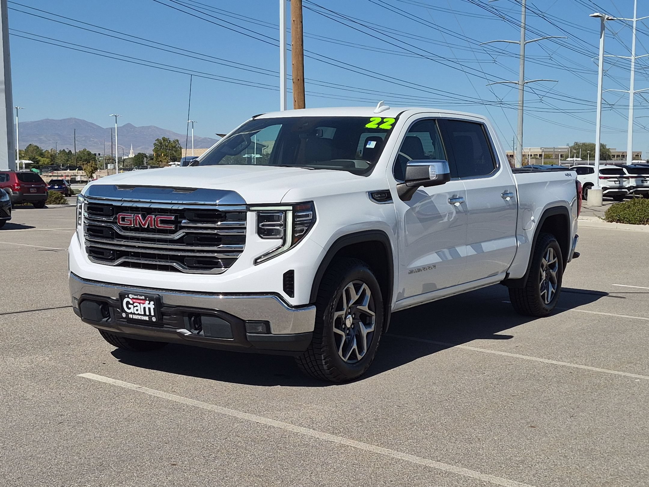 Used 2022 Summit White GMC SLT image 8