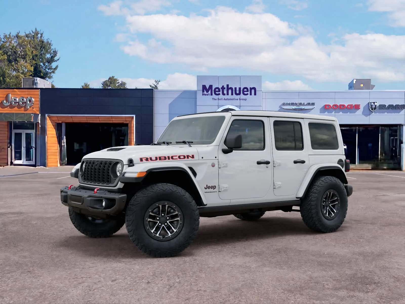 New 2027 Bright White Clearcoat Jeep Rubicon X image 2