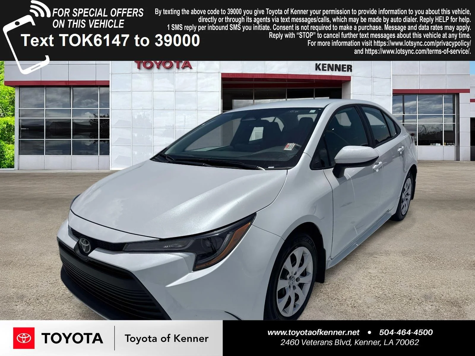 Used 2025 Wind Chill Pearl Toyota LE image 1