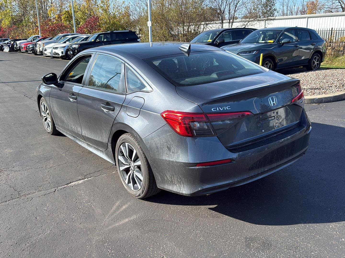 Used 2024 Meteorite Gray Metallic Honda EX image 9
