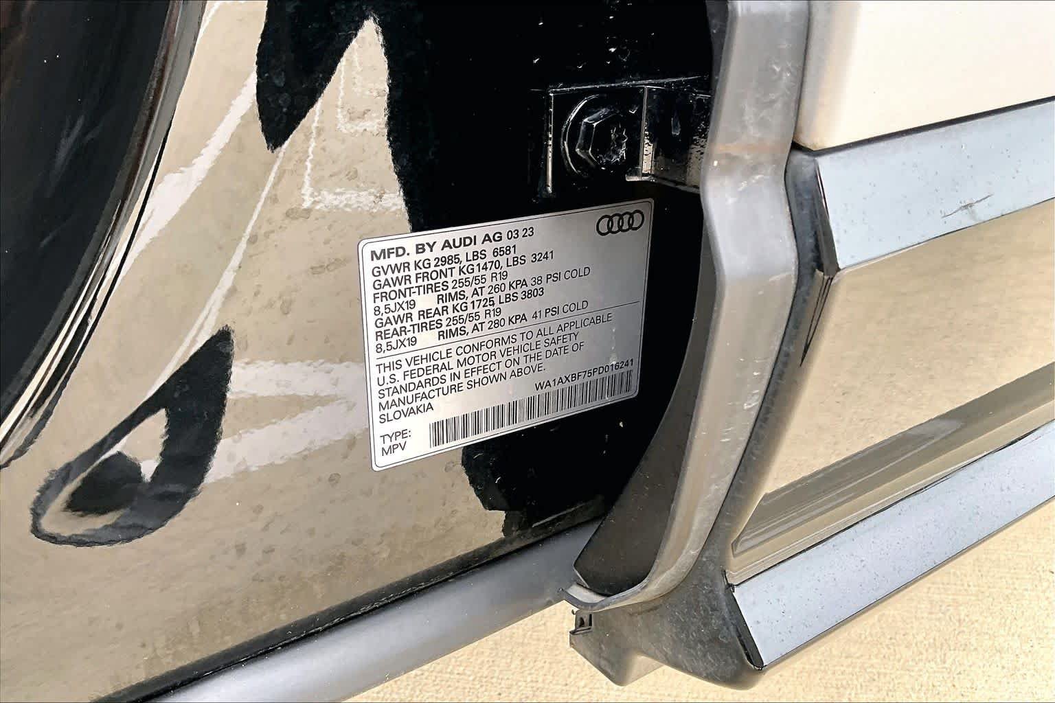 Used 2023 Mythos Black Metallic Audi Premium image 65