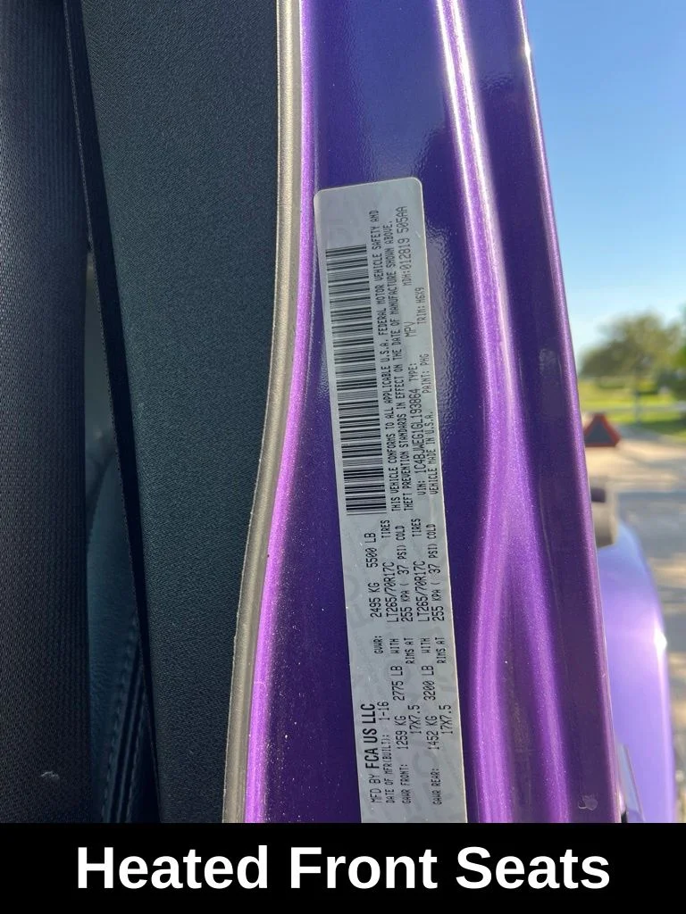 Certified Used 2016 Purple Jeep Unlimited Sahara image 28