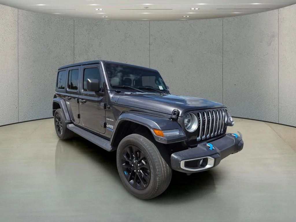 Certified Used 2022 Gray Jeep Unlimited Sahara 4xe image 7