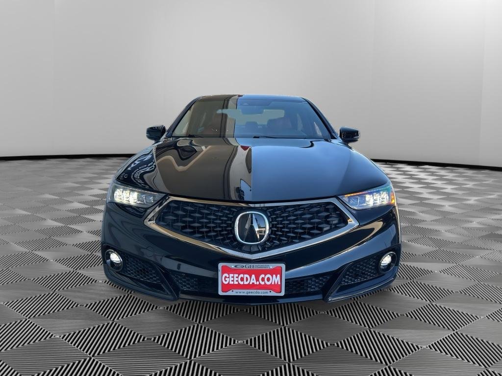 Used 2019 Crystal Black Pearl Acura w/A-Spec Pkg Red Leather image 2
