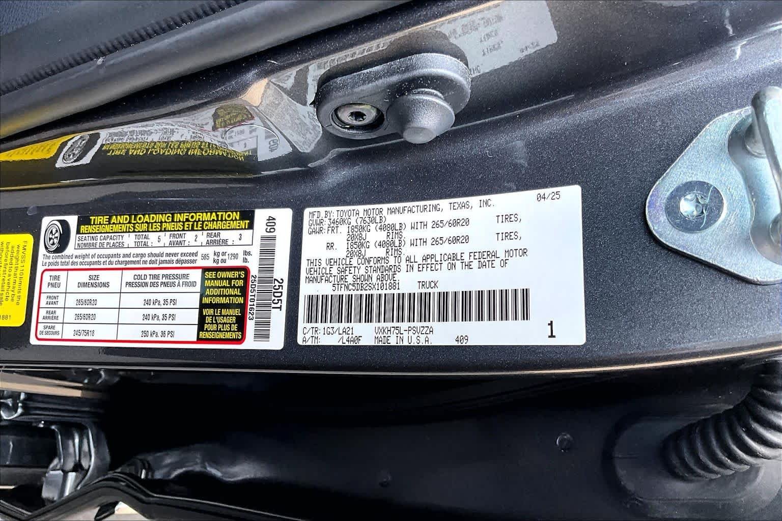 Certified Used 2025 Magnetic Gray Metallic Toyota Platinum Hybrid image 55