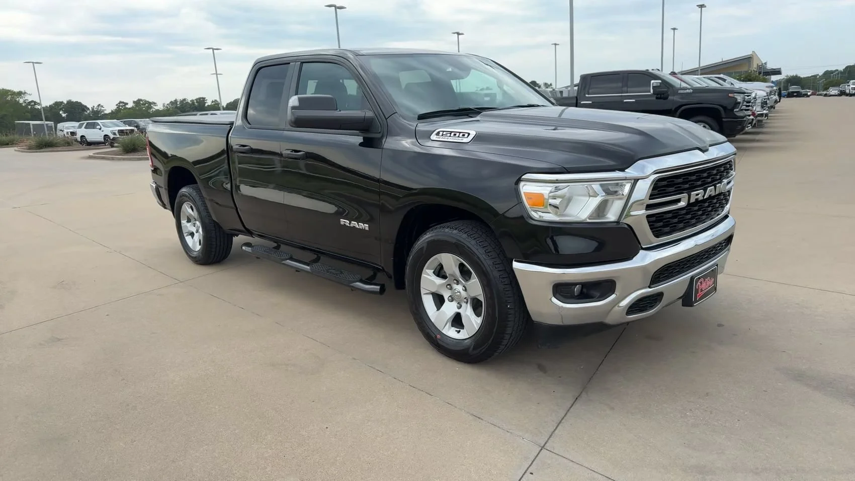 Used 2024 Diamond Black Crystal Pearlcoat Ram Big Horn image 9
