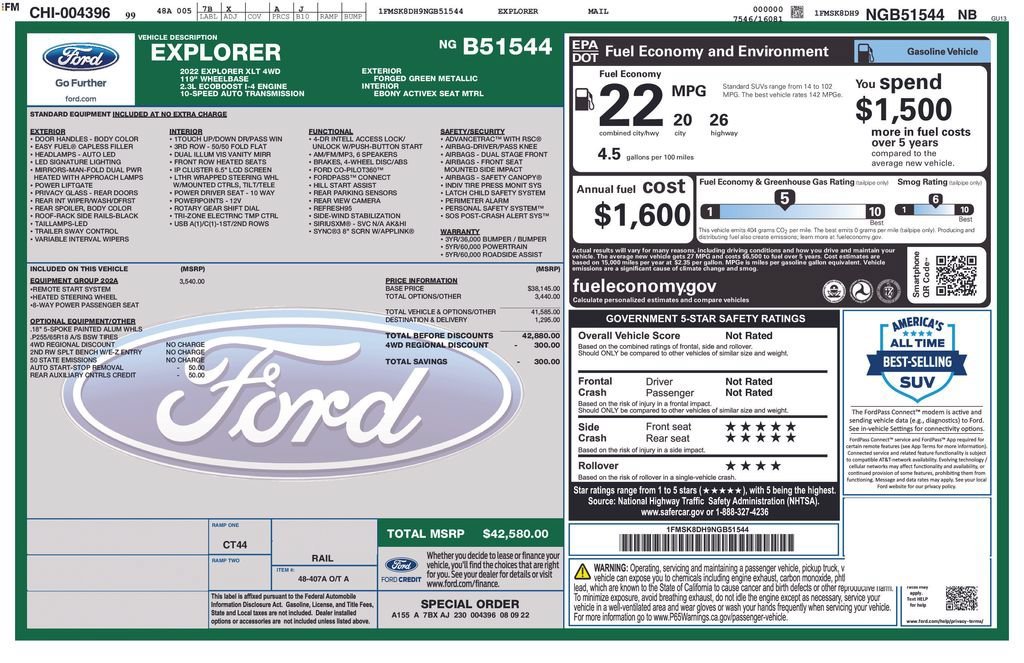 Used 2022 Green Ford XLT image 34