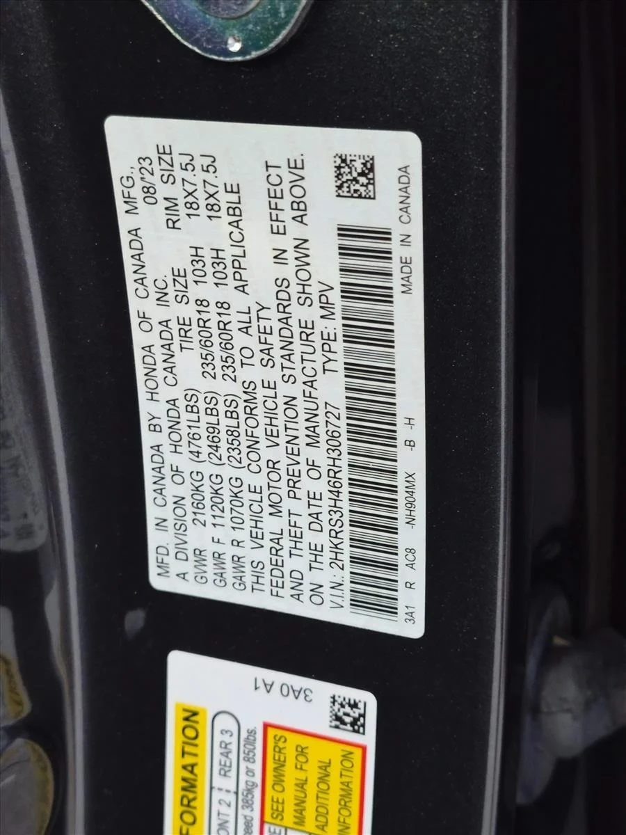 Used 2024 Meteorite Gray Met Honda EX image 24