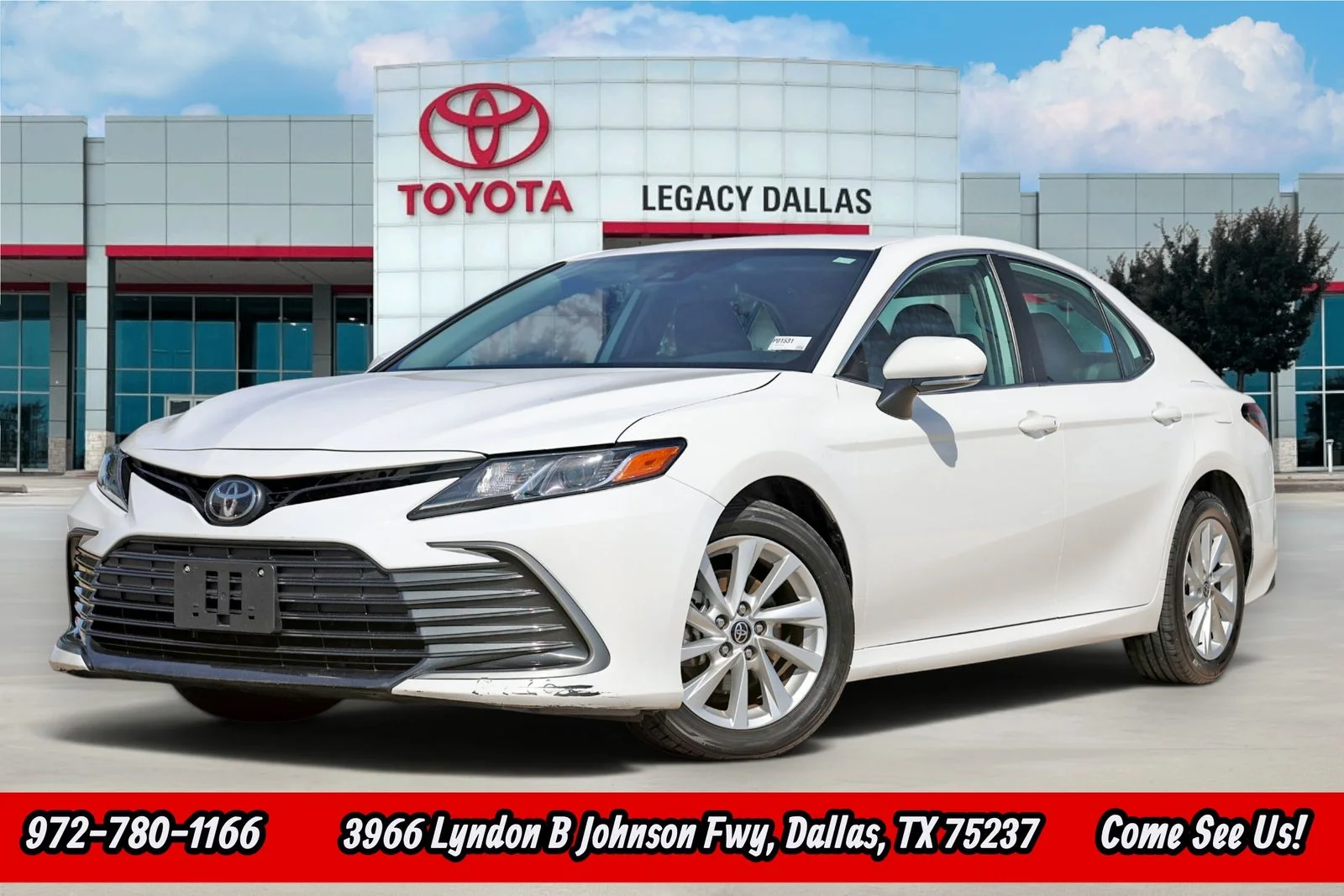 Used 2024 White Toyota LE image 1