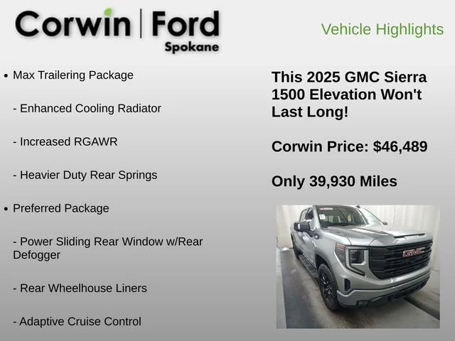 Used 2025 Gray GMC Elevation image 3