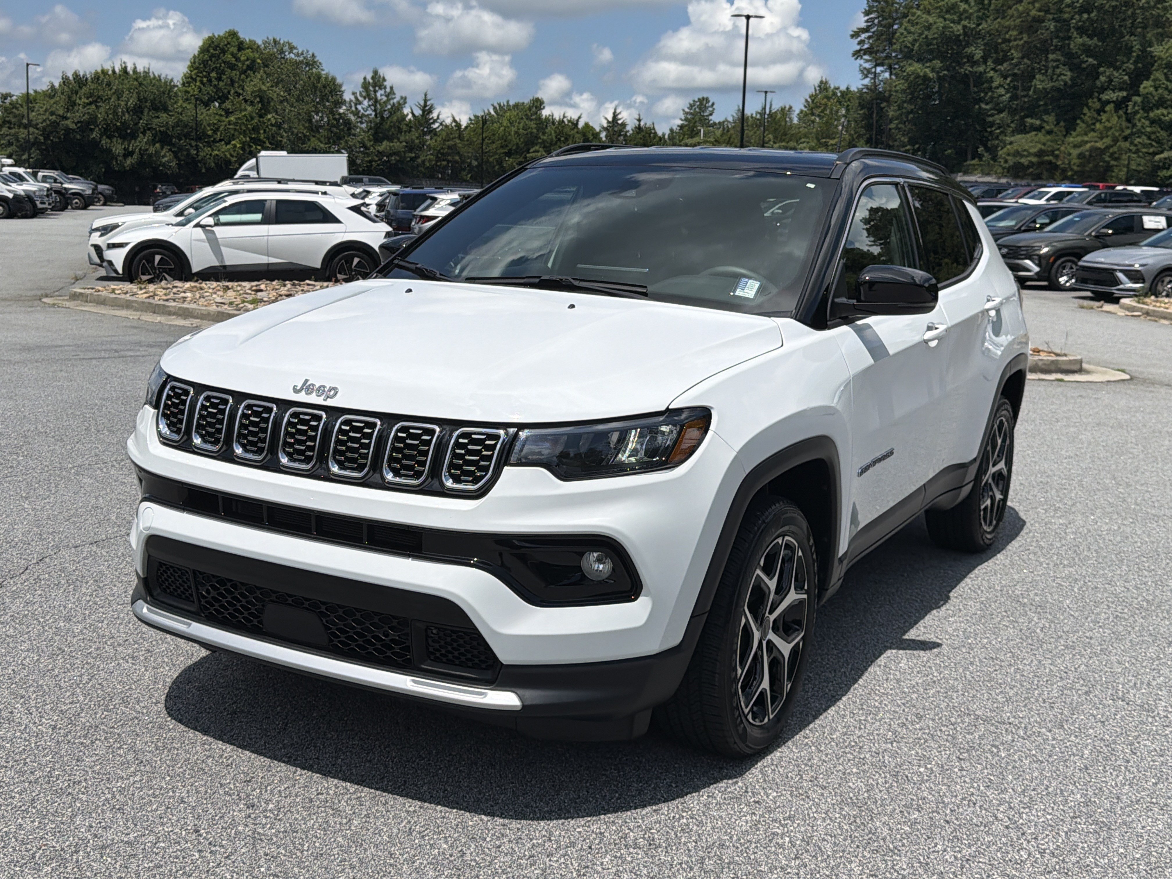 Used 2025 Bright White Clearcoat Jeep Limited image 3