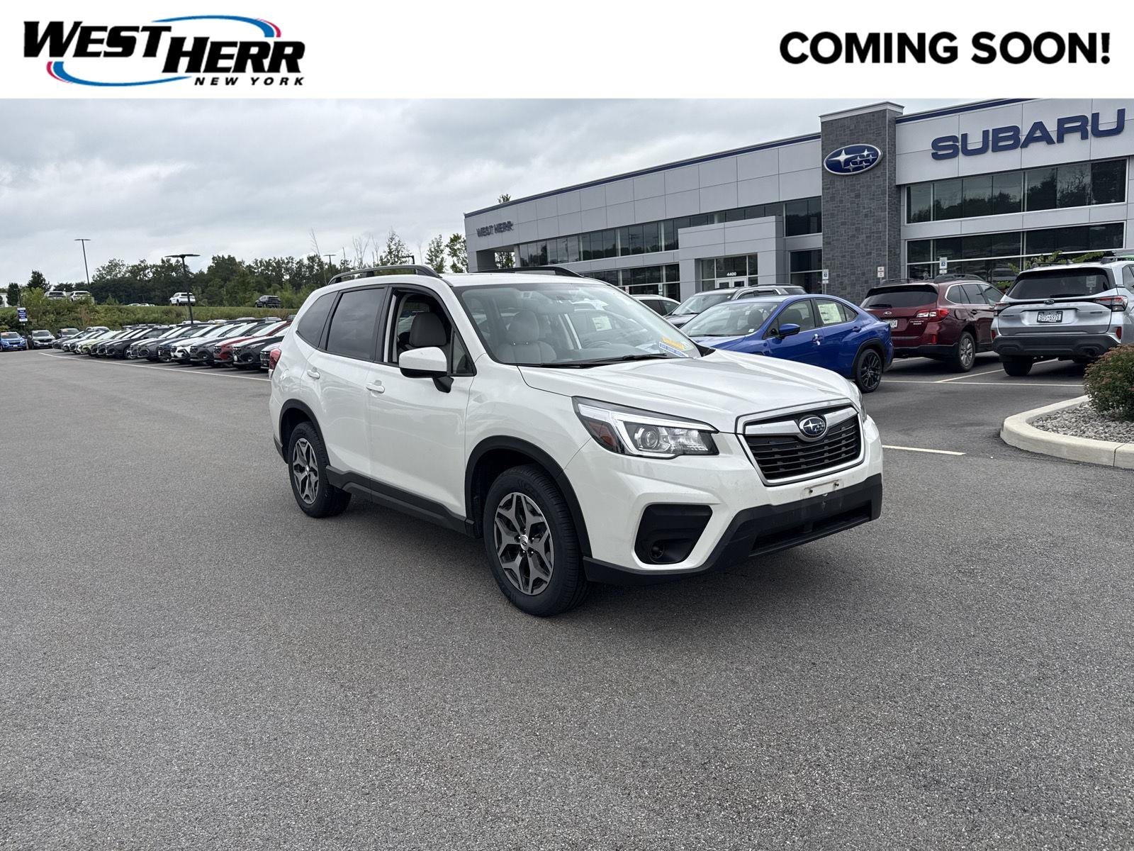 Used 2020 Crystal White Pearl Subaru Premium image 1