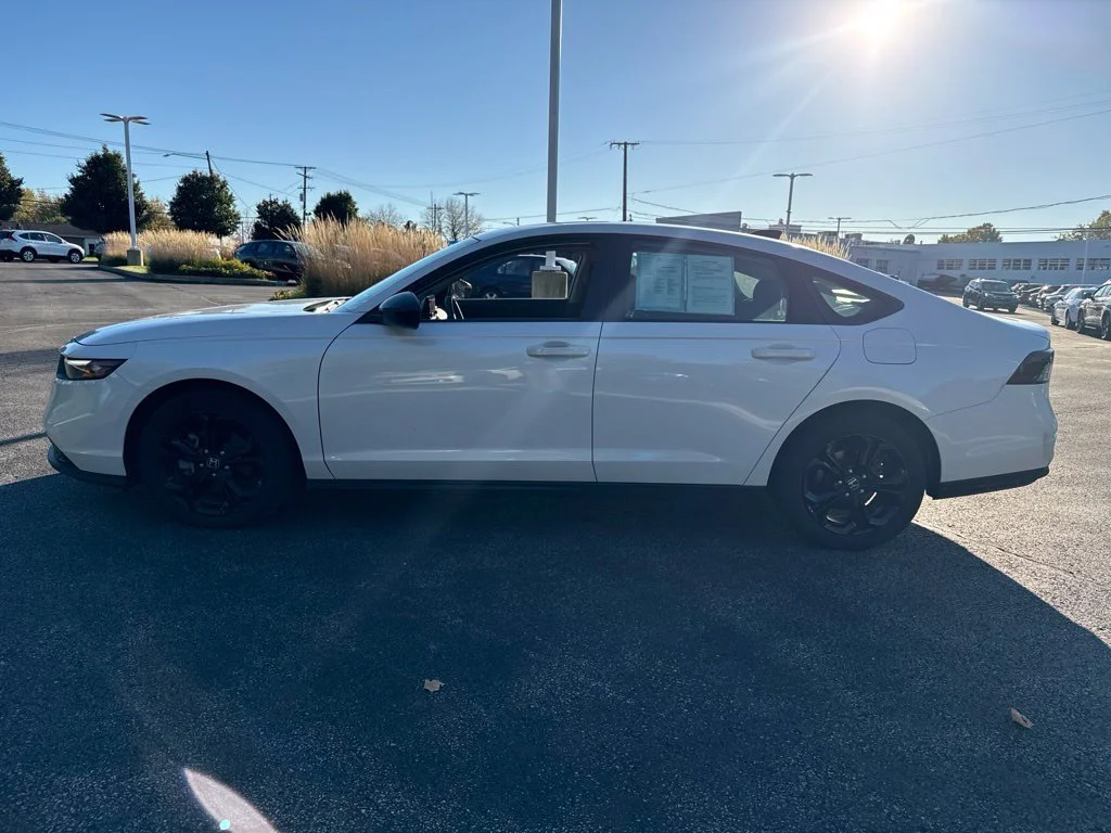 Certified Used 2025 Platinum White Pearl Honda SE image 3