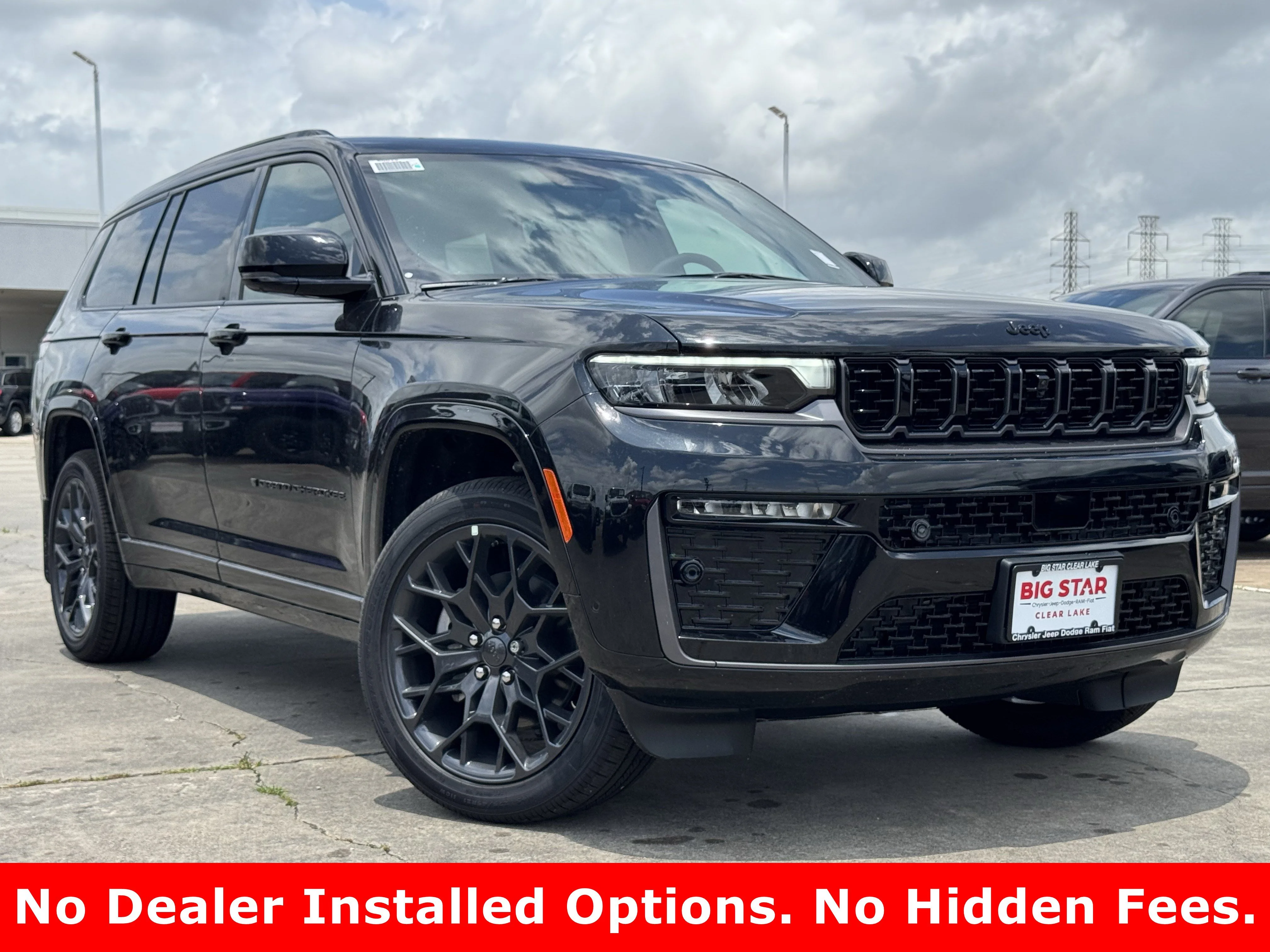 New 2026 Diamond Black Crystal Pearlcoat Jeep Summit image 2
