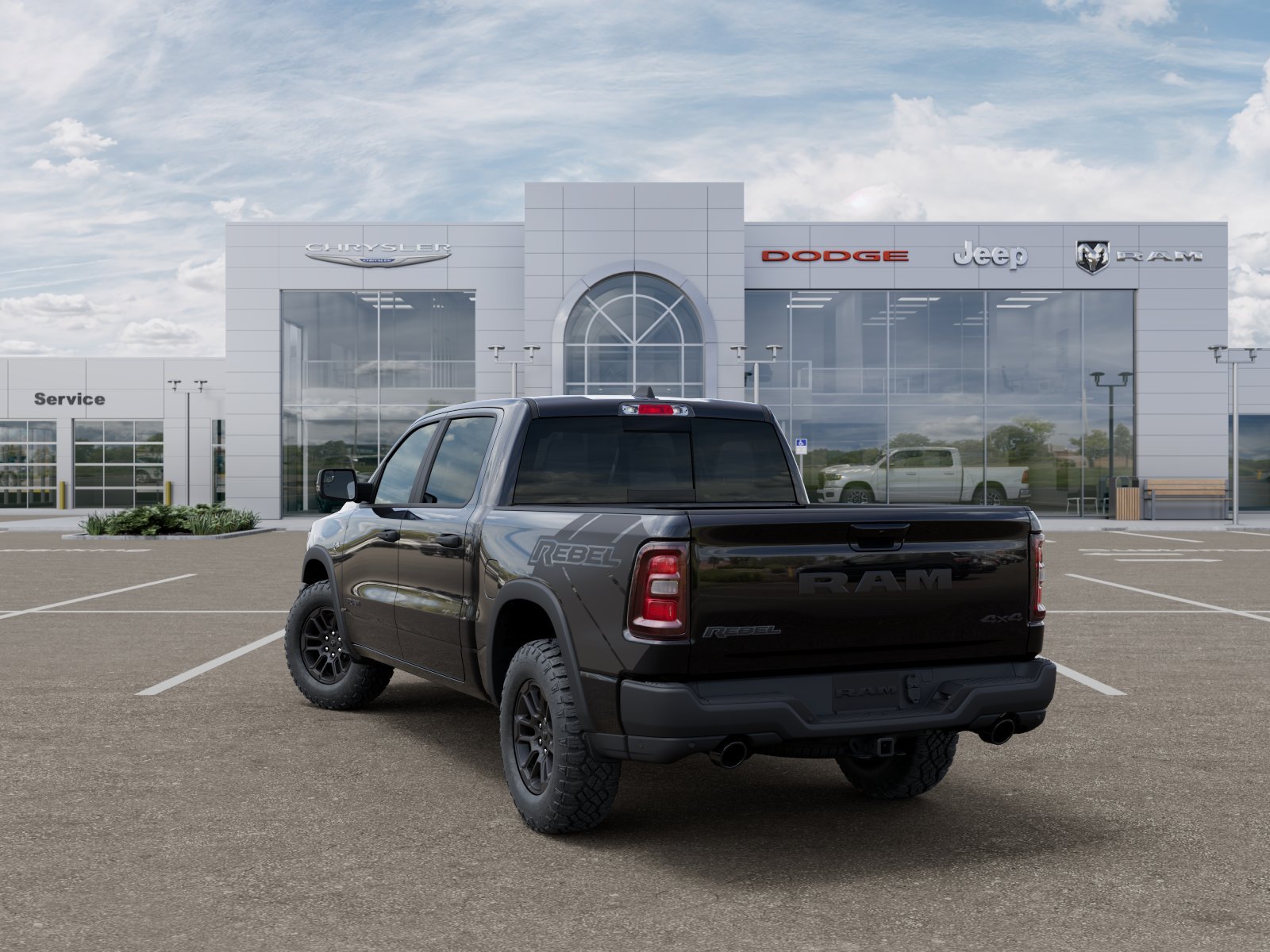 New 2026 Diamond Black Crystal Pearl-Coat Exterior Paint RAM Rebel image 18