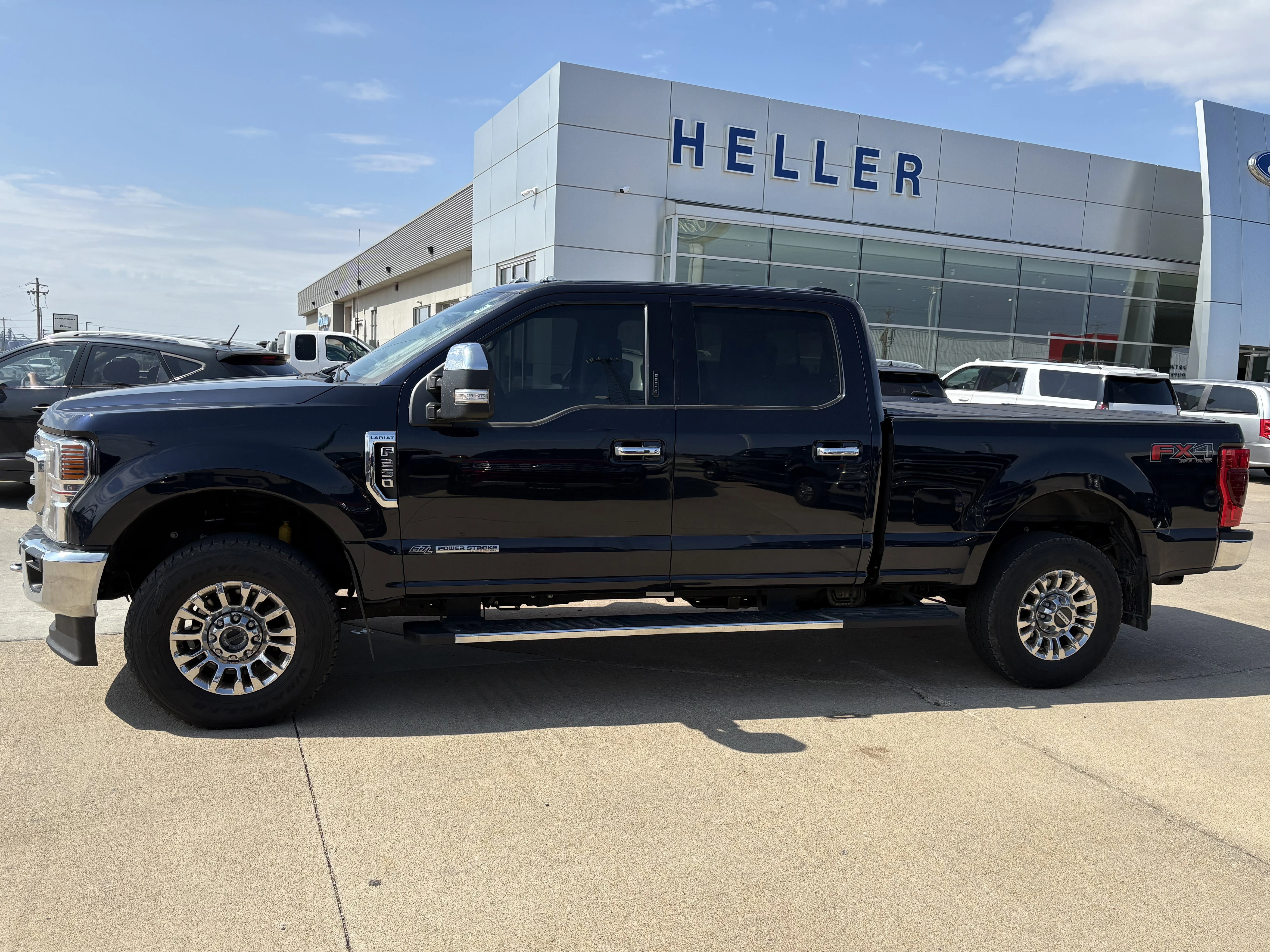 Used 2021 Antimatter Blue Metallic Ford LARIAT image 3