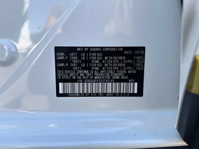Used 2025 Crystal White Pearl Subaru Sport image 16