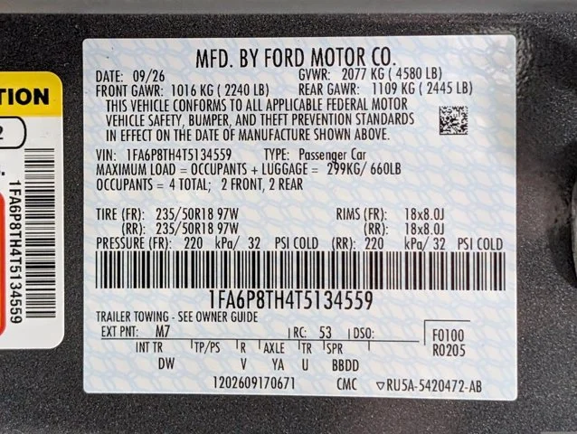 New 2026 Carbonized Gray Metallic Ford EcoBoost® Fastback image 43