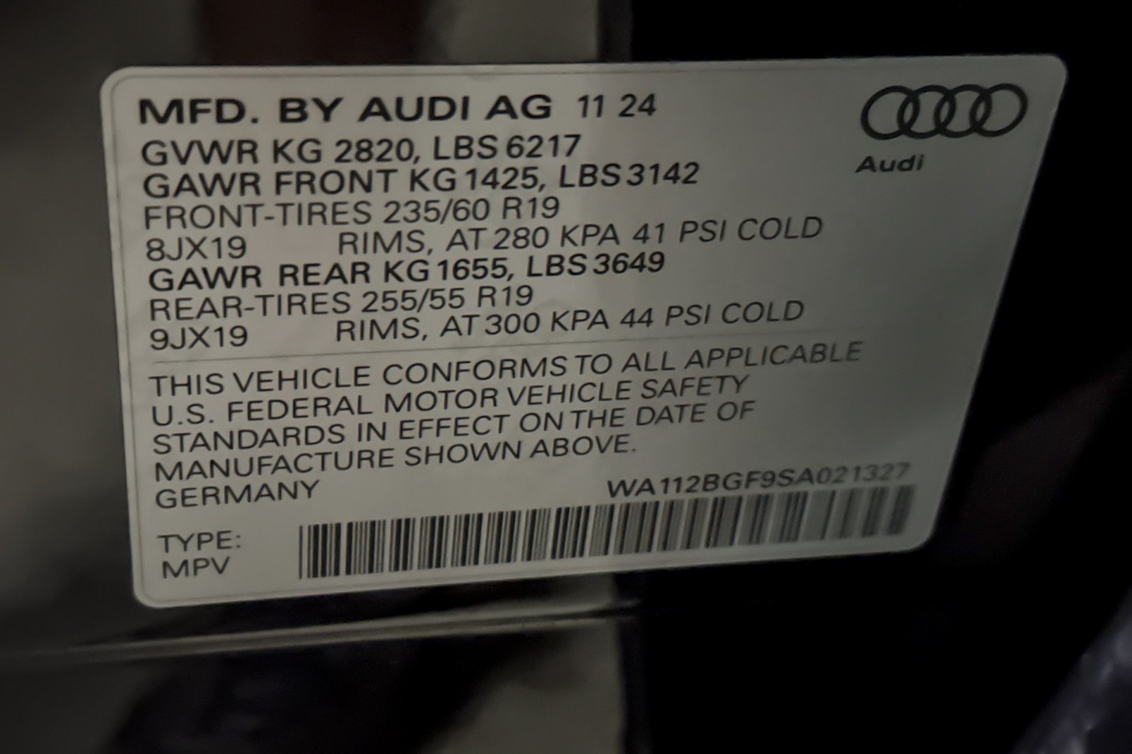 Used 2025 Mythos Black Metallic Audi Premium RWD image 26