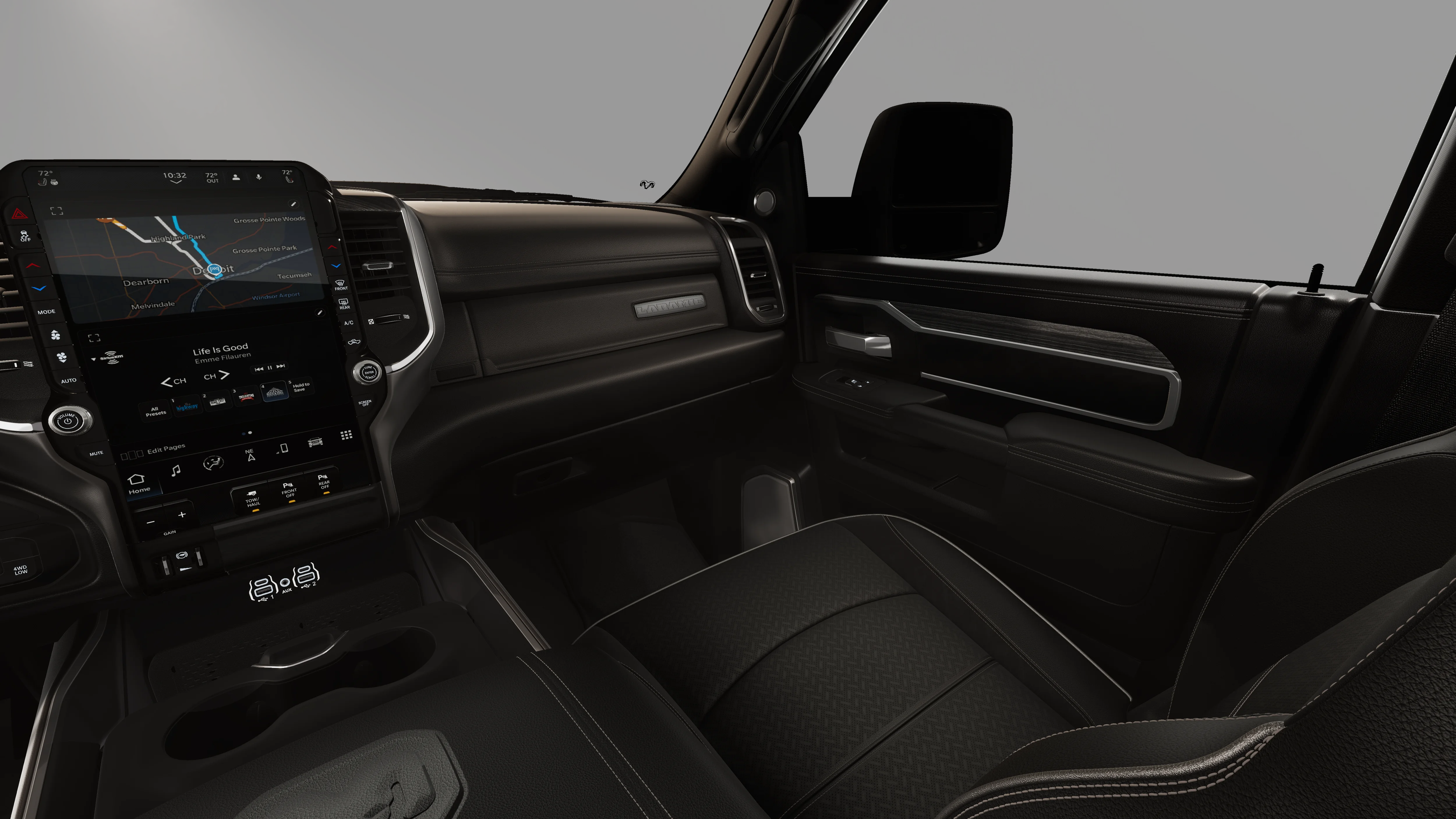 New 2026 Diamond Black Crystal Pearl-Coat Exterior Paint RAM LARAMIE image 19