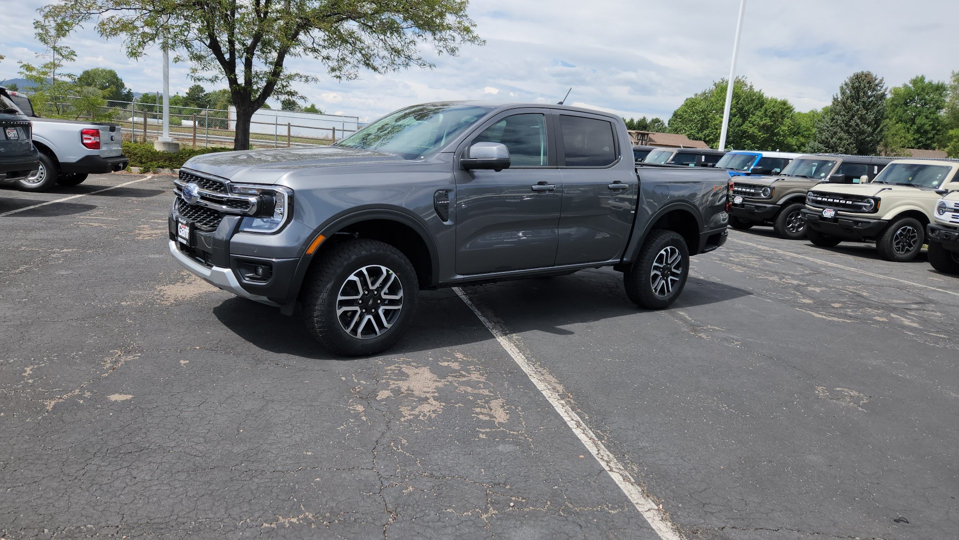 New 2026 Carbonized Gray Metallic Ford LARIAT image 3