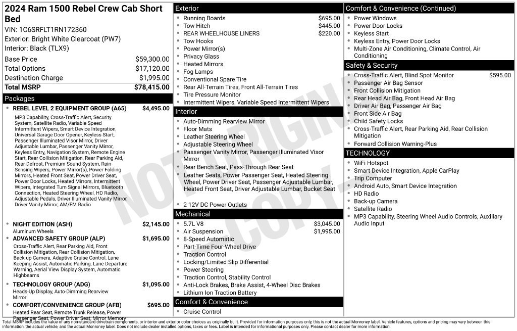 Used 2024 White Ram Rebel image 25