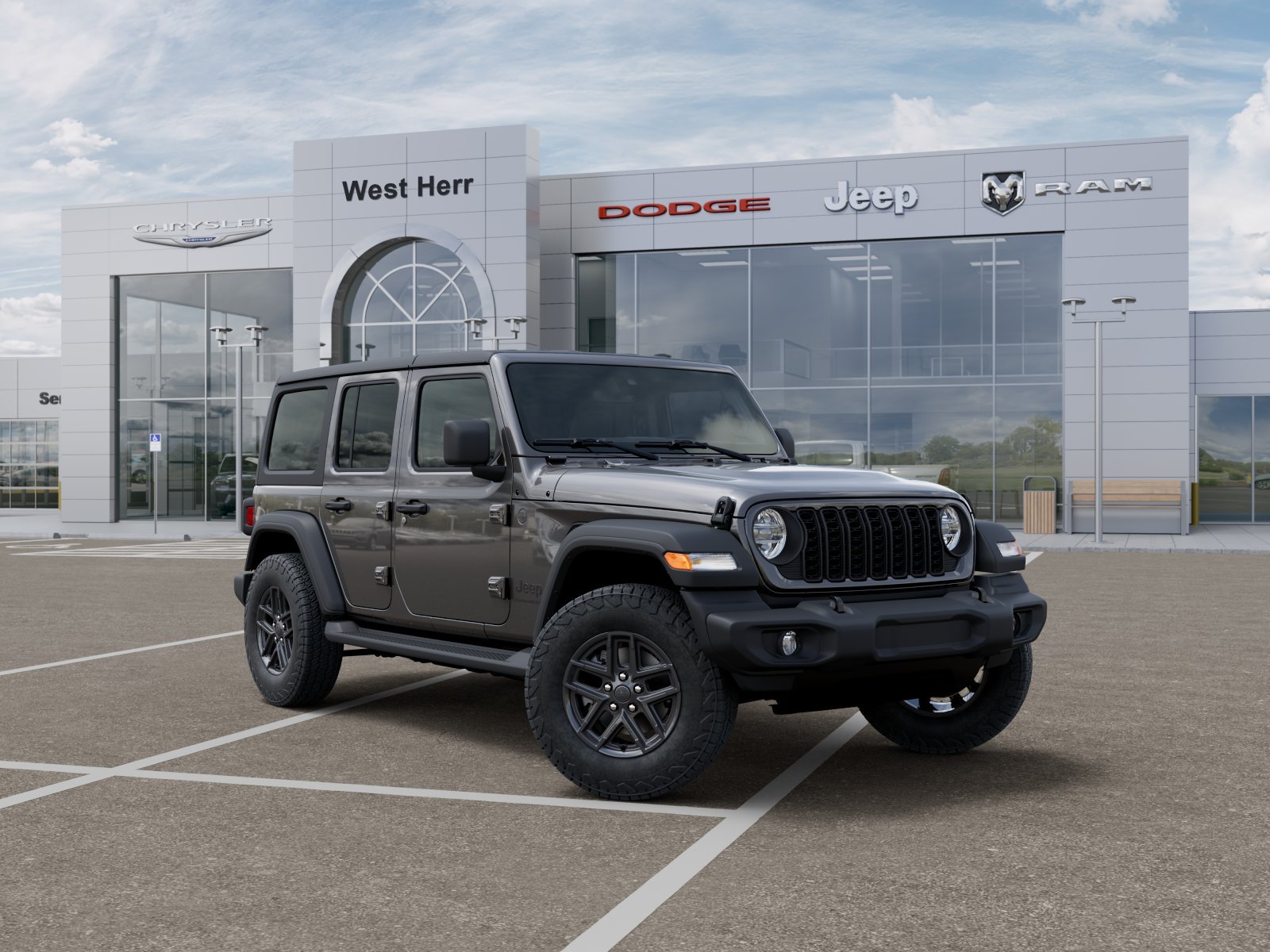 New 2026 Granite Crystal Metallic Clear-Coat Exterior Paint Jeep Sport S image 31