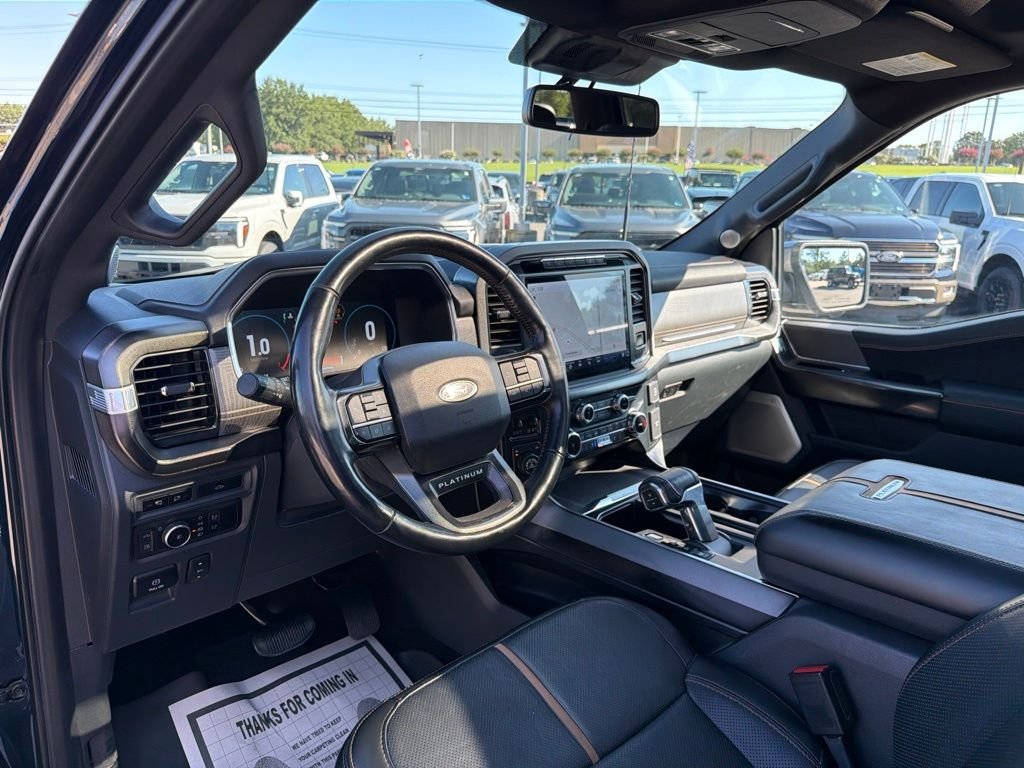 Used 2023 Antimatter Blue Metallic Ford Platinum image 12