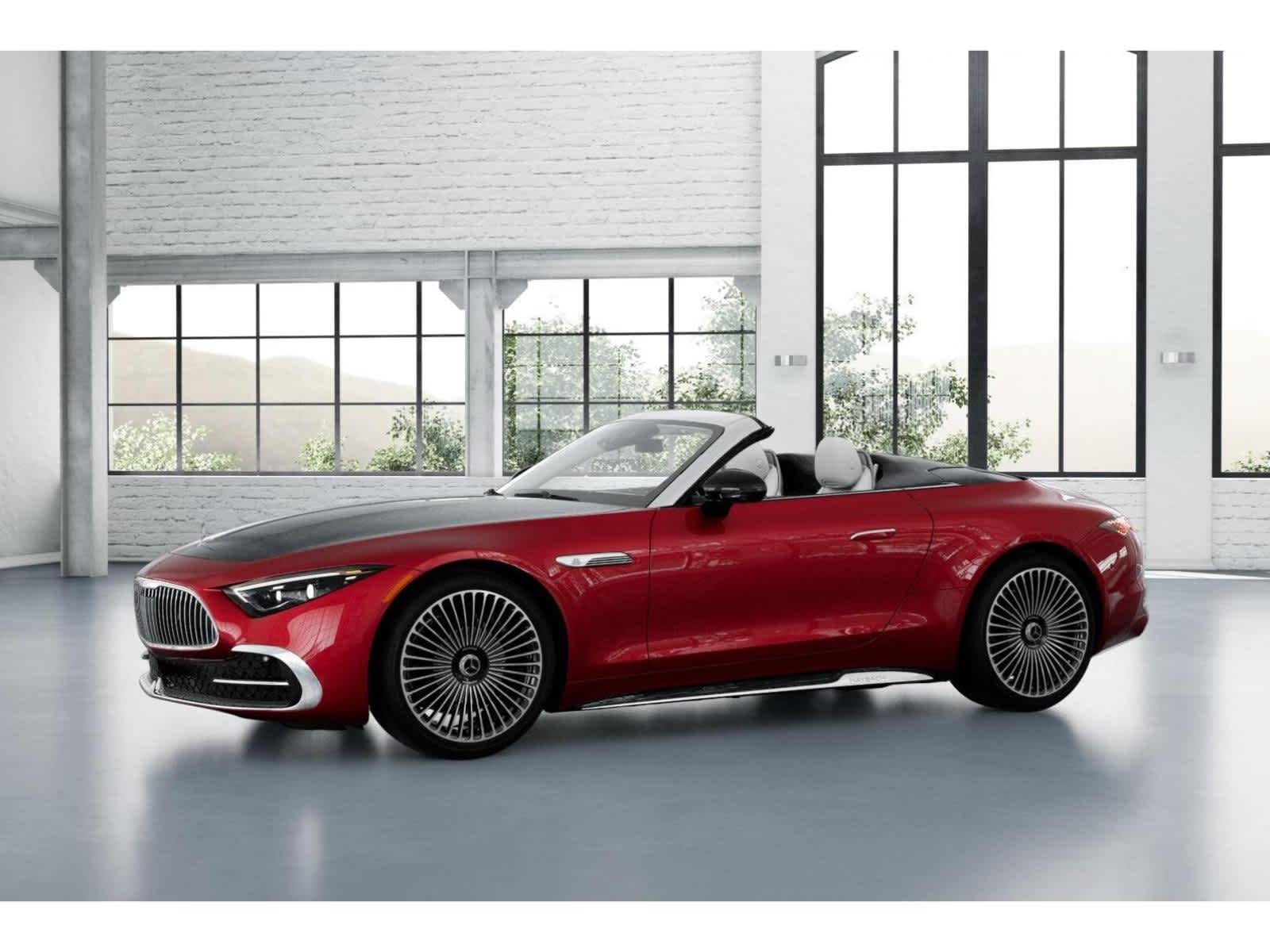 New 2026 MANUFAKTUR garnet red metallic (Red Ambiance) Mercedes-Benz Maybach SL 680 Monogram Series image 36