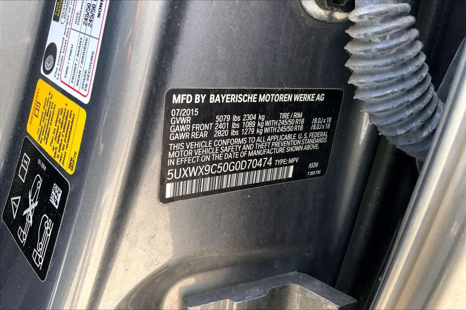 Used 2016 Space Gray Metallic BMW xDrive28i image 34