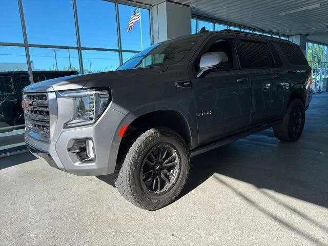 Used 2021 Satin Steel Metallic GMC AT4 image 3