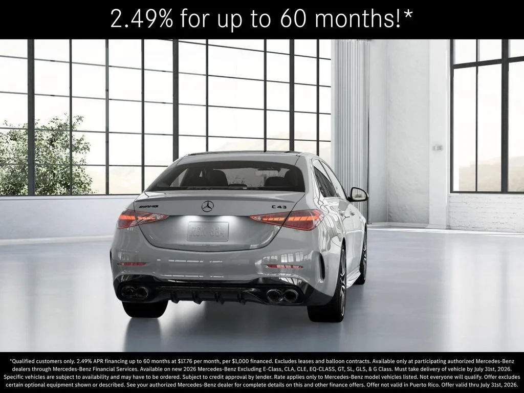 New 2026 MANUFAKTUR Alpine Grey Mercedes-Benz AMG® C 43 4MATIC Sedan image 66